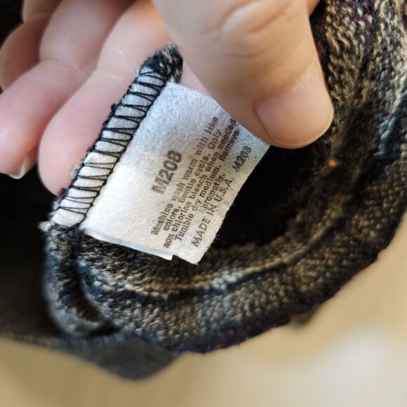 Vtg Jantzen Mens Cardigan Sweater Made in USA Grey Geometric Boxy Grandpa XL - Picture 5 of 7